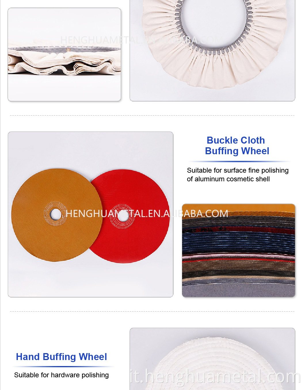 Henghua 2022 Hardware Polistica di lucidatura Ruota in cotone Giojewelry White Air Buffing Ricele